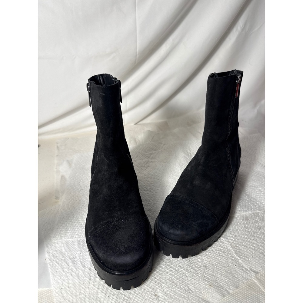 Thursday Boot Company Black Suede Everyday Lug Sole Platform Boots Womens 9 - Picture 11 of 11